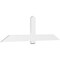 Ekena Millwork Eugene Architectural Grade PVC Gable Bracket, 84"W x 24 1/2"H x 2"D x 6"F, 7/12 Pitch GBP084X25X0206EUG00 - alternate 1